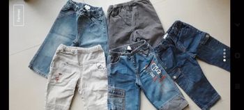 Lot de 5 pantalons jeans 12 mois