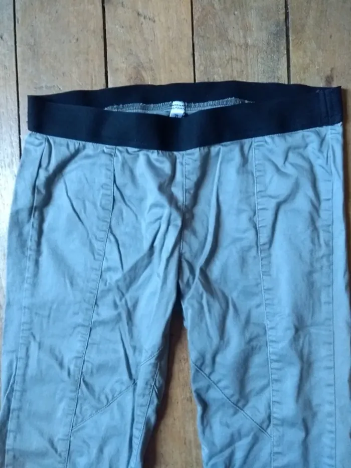 Pantalon tissu gris style legging gris RVCA taille S - photo numéro 2