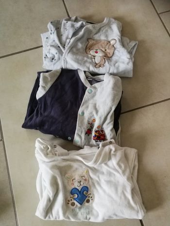 Lot 3 de pyjamas chauds
