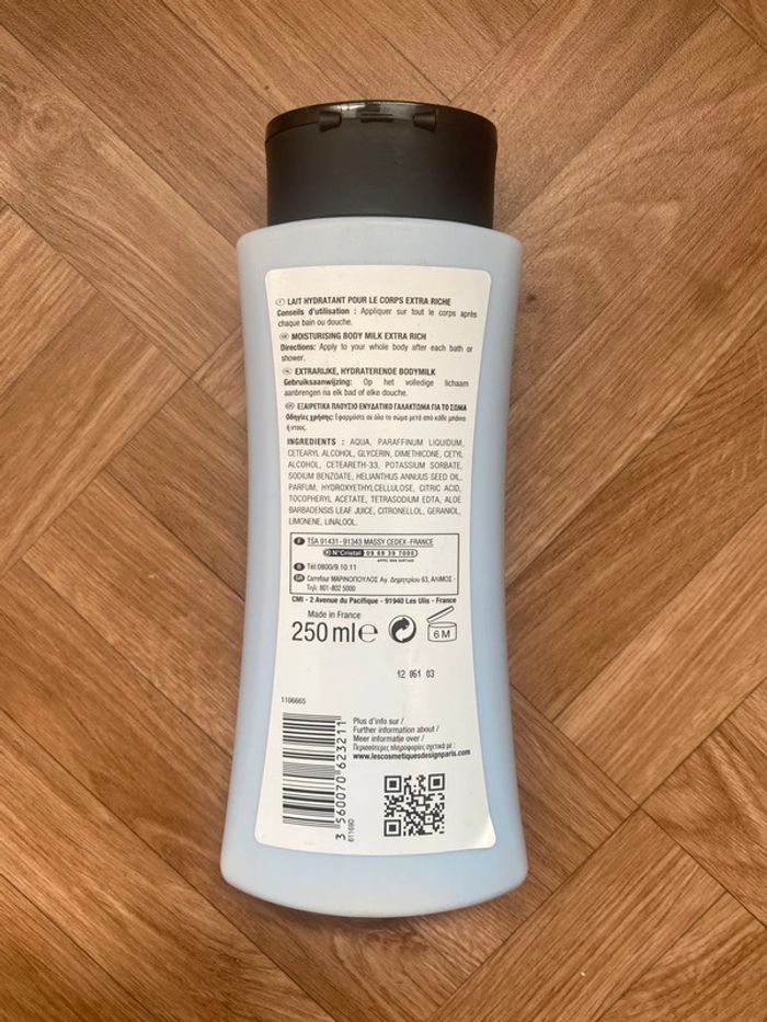 Lait hydratant pour le corps extra riche 250ml Body Milk (NEUF) - photo numéro 2