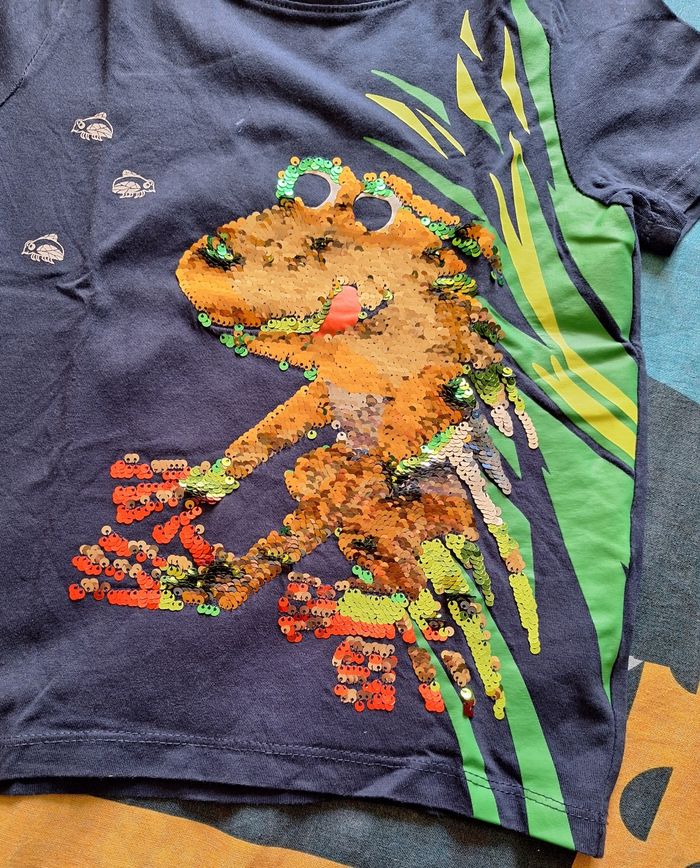 Tee-shirt manches courtes Grenouille C&A 6 ans - photo numéro 2