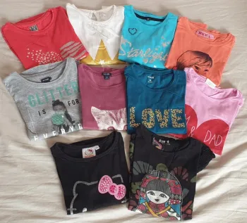 Lot 10 tee-shirts manches longues 4 ans