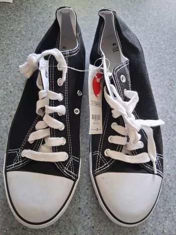 Basket noir et blanc " tex" "P- 44"