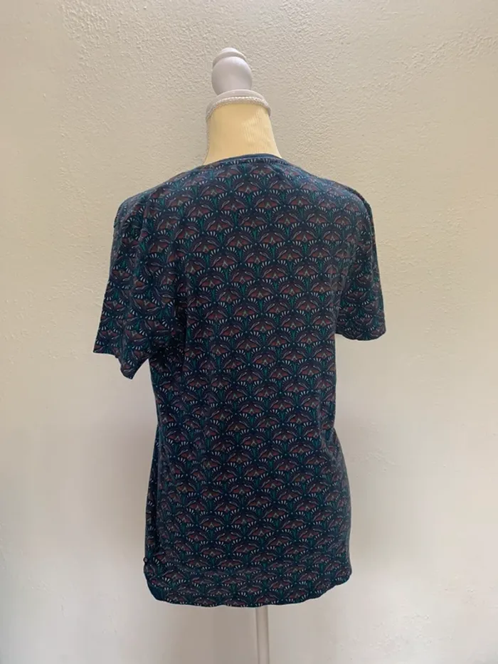 T-shirt à motif bleu - Instinct - Taille L - photo numéro 3