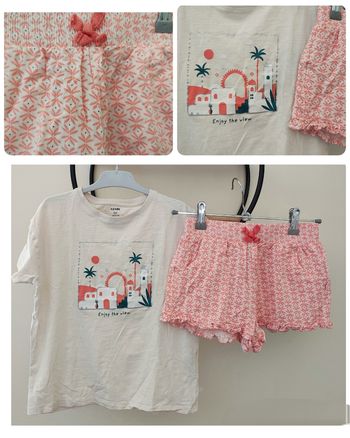 7 8 ans ensemble été Teeshirt Kiabi 8 a été short Okaïdi 7a