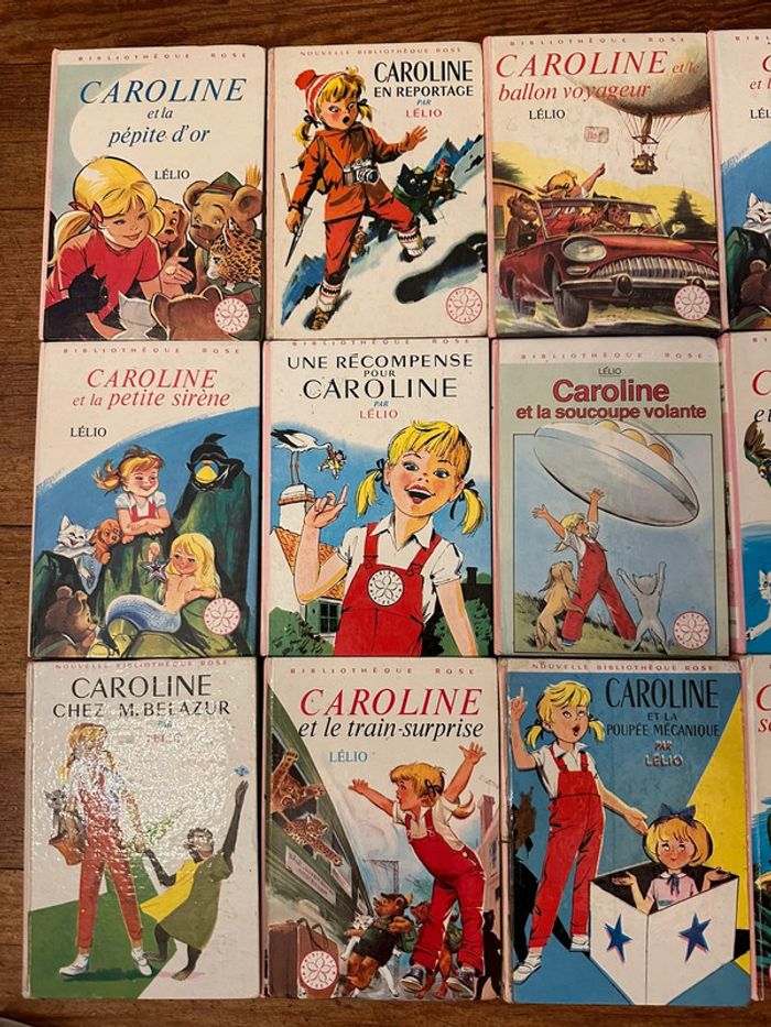 Lot de 12 livres Caroline bon état bibliothèque rose anciens vintage Pierre Probst - photo numéro 3