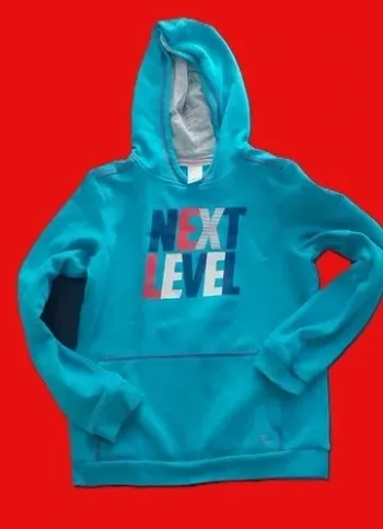 Sweat à capuche garçon 12 ans – Domyos – Turquoise ultra stylé !