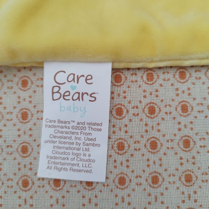 Doudou Bisounours plat jaune - photo numéro 3