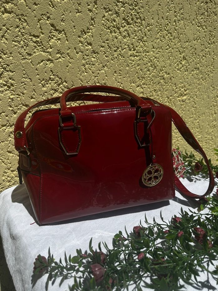 🌸Sac à main / bandoulière bordeaux – GEMO🌸