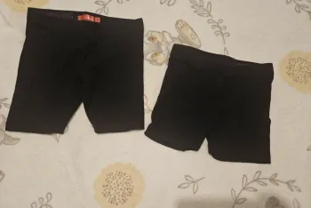 Lot de 2 shorts cycliste noir fille