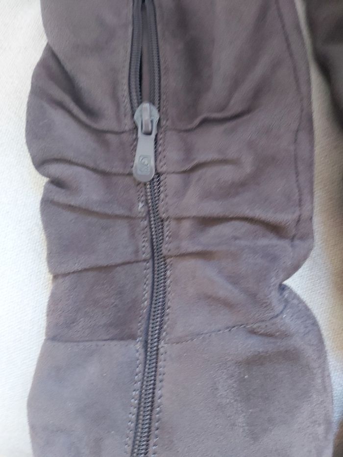 Cuissardes daim talons  & cheville  zippé - photo numéro 4