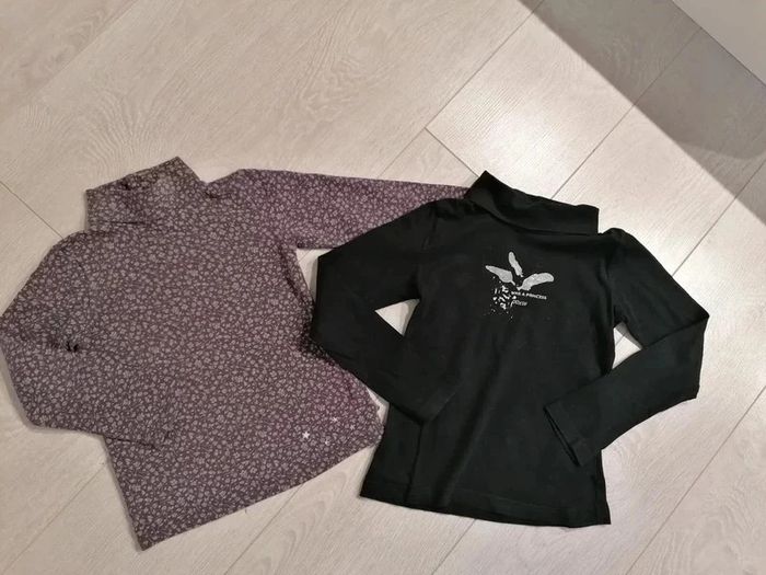 Lot de 2 Hauts Col roulé 5 ans - photo numéro 3