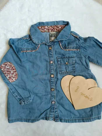 Chemise en jean bébé fille