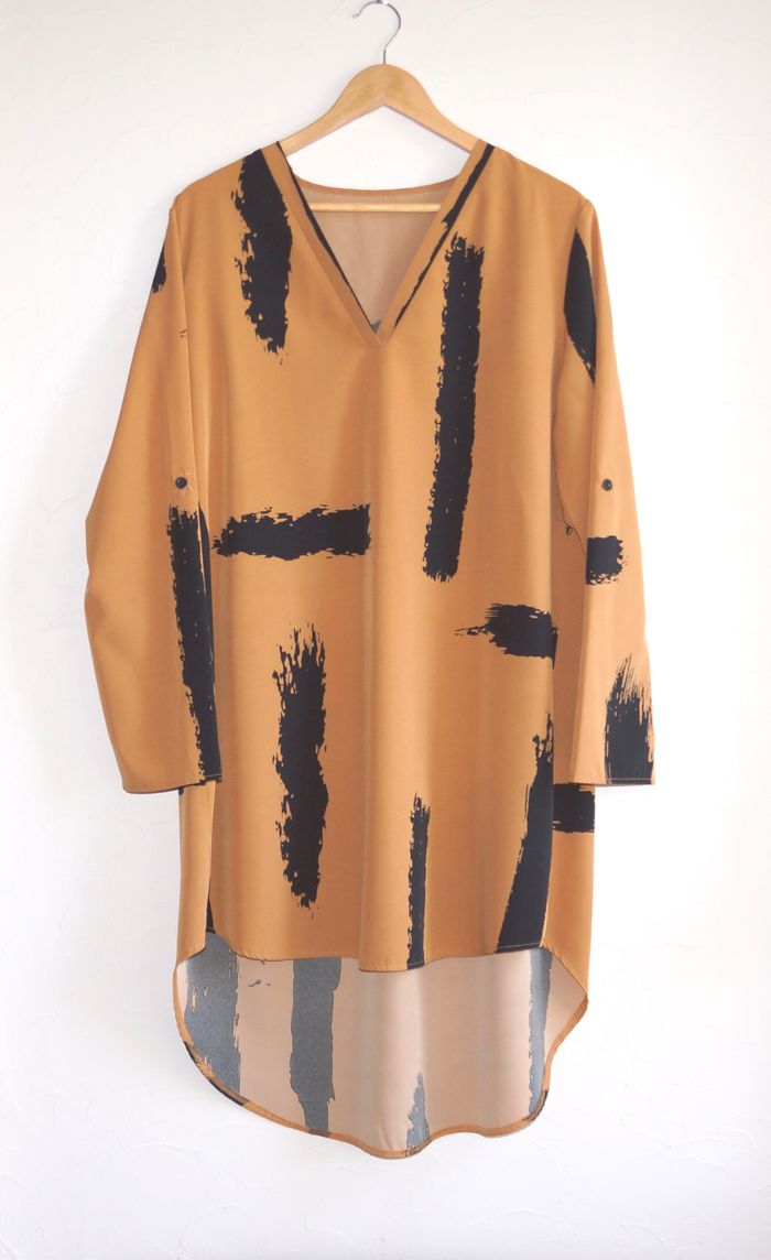 Robe tunique asymétrique