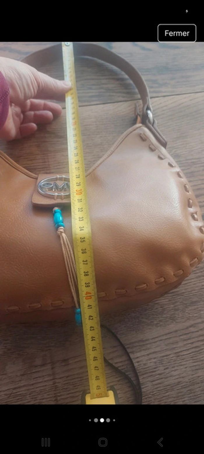 Jolie Sac á main Gian Marco Venturi marron - photo numéro 8