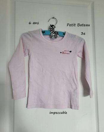 T-shirt manche longue petit bateau