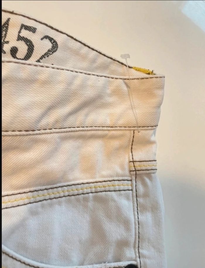 Jean blanc neuf en coton taille 42 Black soul - photo numéro 8