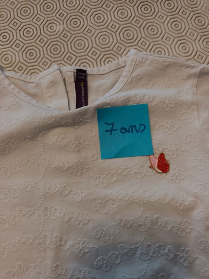 Tee-shirt sergent major 7 ans blanc - photo numéro 2