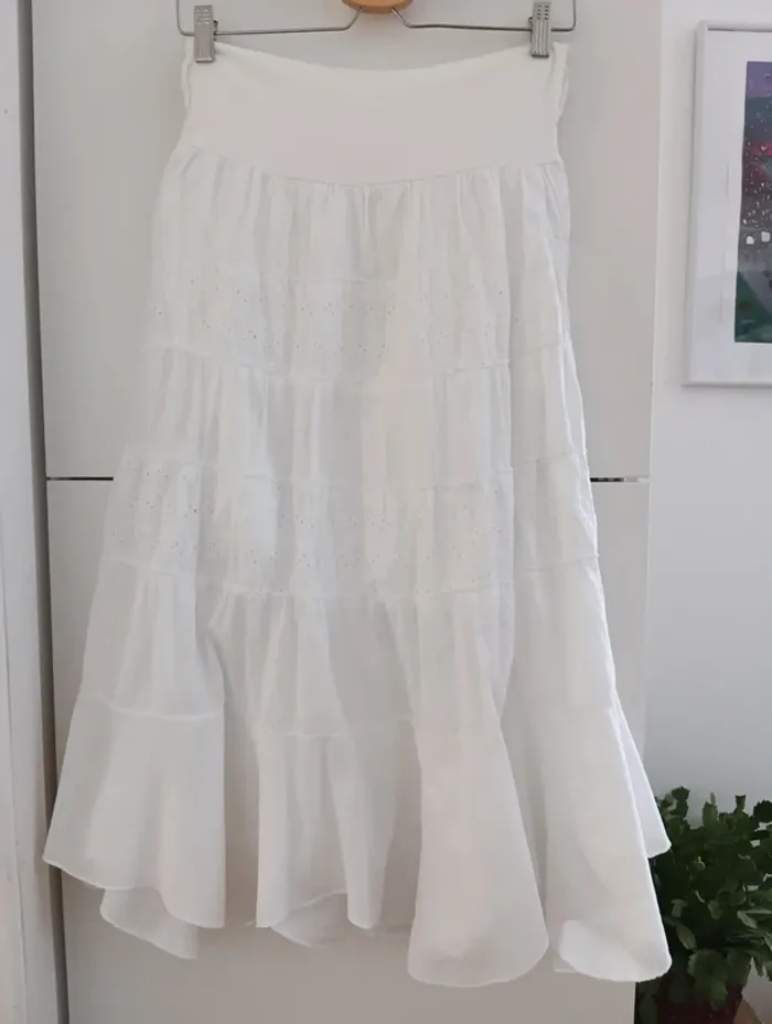 Jupon blanc longueur 3/4 - photo numéro 7