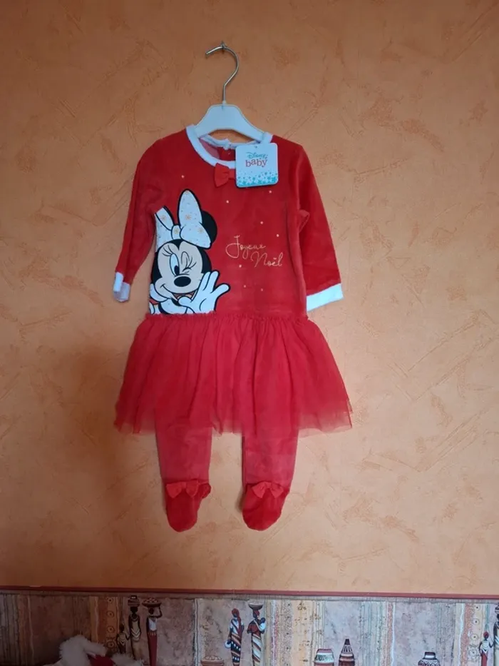 Pyjama Noël "minnie" 9 mois