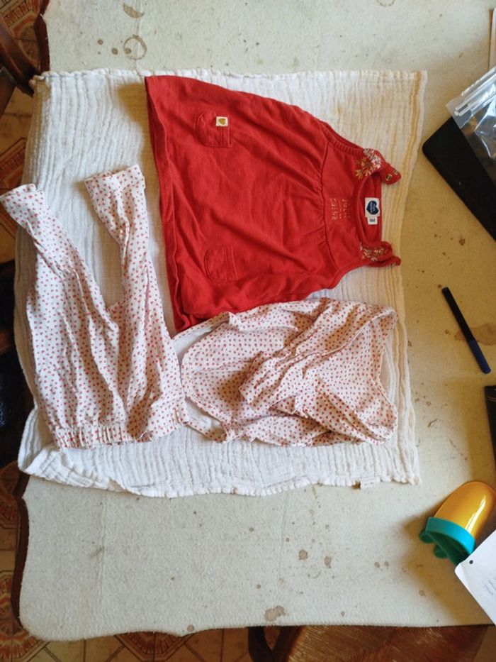 Ensemble rouge coeurs