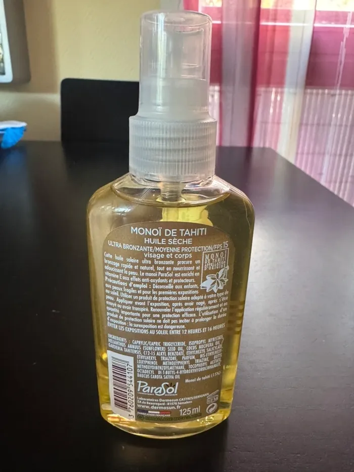 Monoï de tahiti huile sèche fps15 - photo numéro 2