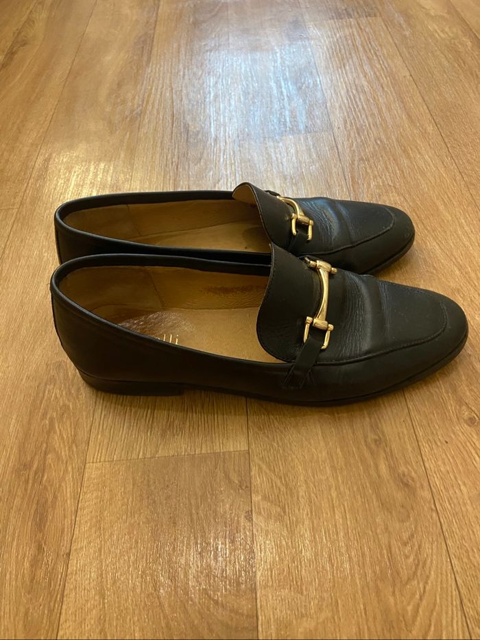 Mocassins noirs cuir femme 38 - photo numéro 3