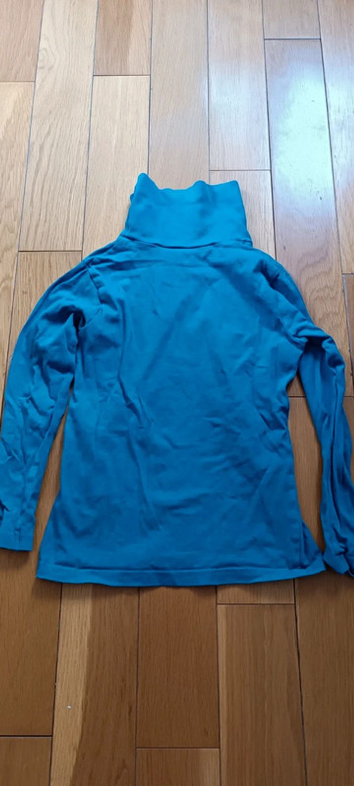 Pull col roulé manches longues bleu Okaïdi 8 ans - photo numéro 6