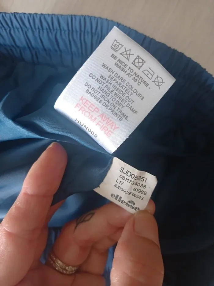 Bas de jogging survêtement vintage Bleu et blanc excellent état T.Xs Ellesse - photo numéro 7