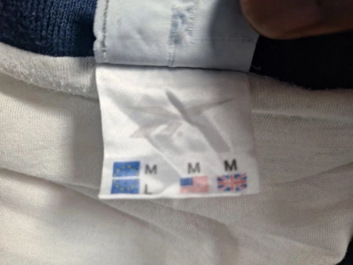 Veste Reebok vintage M bleu blanc style 90s logo brodé rétro (544) - photo numéro 14