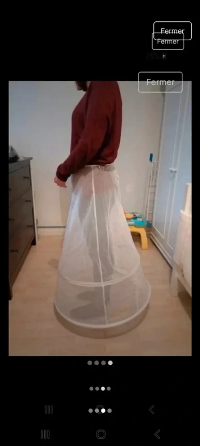 Jupon robe de mariée - photo numéro 3