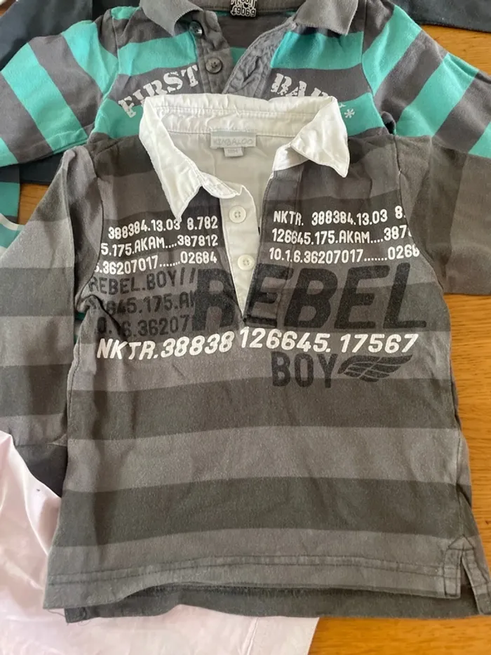 Lot 12 t-shirt ou chemises manches longues 18 mois - photo numéro 3