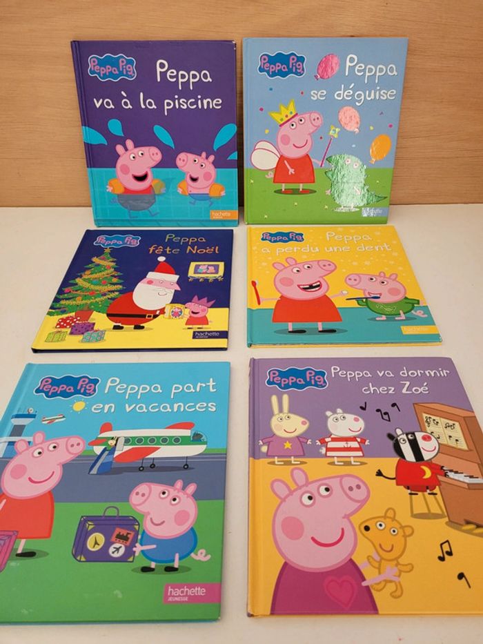 Lot de 6 livres Peppa Pig par Hachette