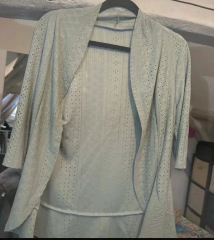 Veste légère vert d’eau taille L