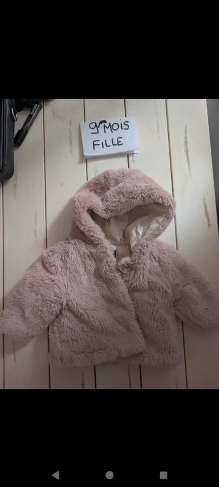 Manteau bébé fille 9 mois