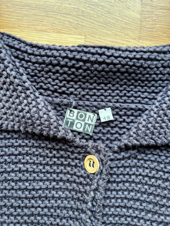 Gilet maille Bonton 18 mois fille - photo numéro 2