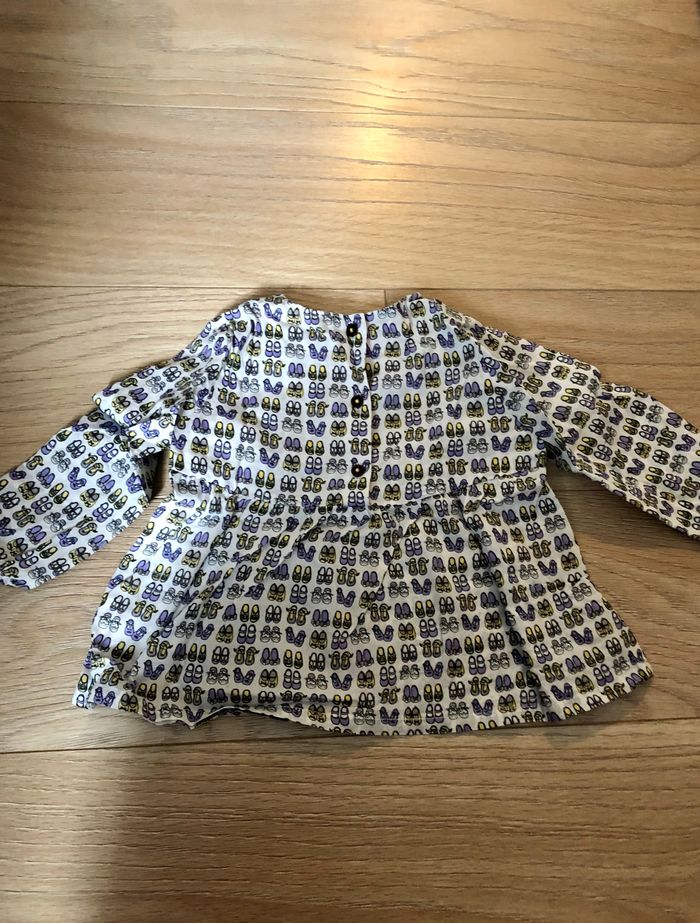 Blouse motifs 12 mois Bout’chou en parfait état - photo numéro 4