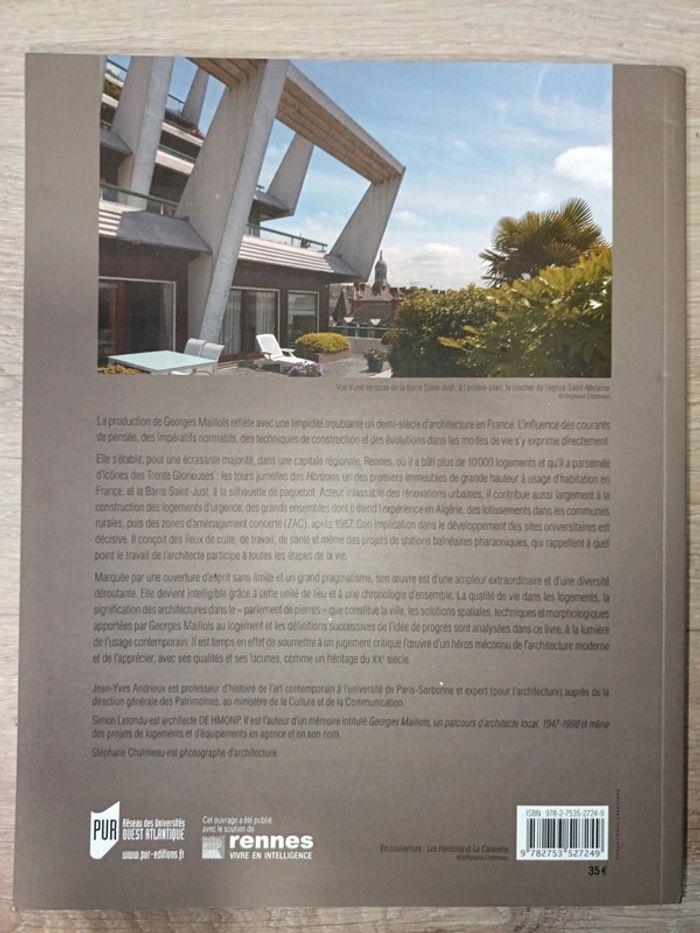 Georges Maillols Architecte
Jean-Yves Andrieux Simon Letondu - photo numéro 2