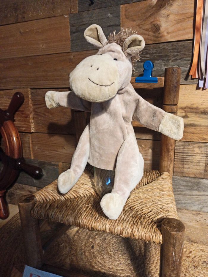 Peluche marionnette âne Ploni tbe - photo numéro 2