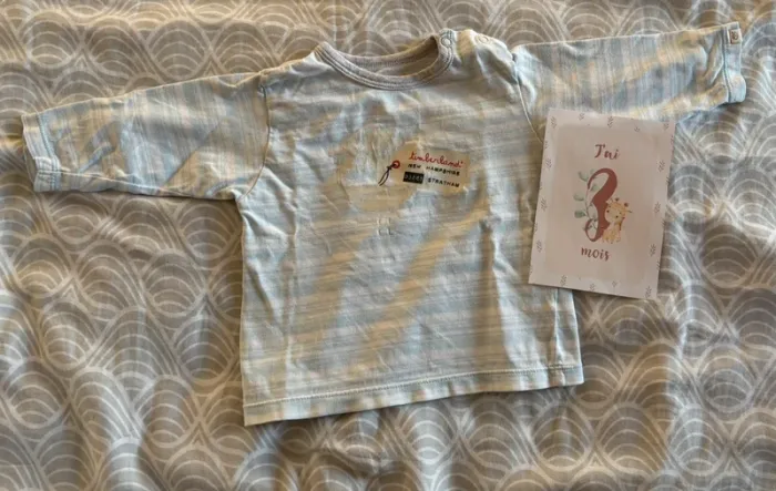 👕 T-shirt bébé – Timberland – 3 mois