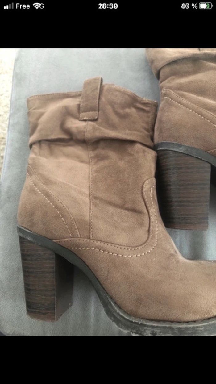 Bottines taille 37 avec talons - photo numéro 3