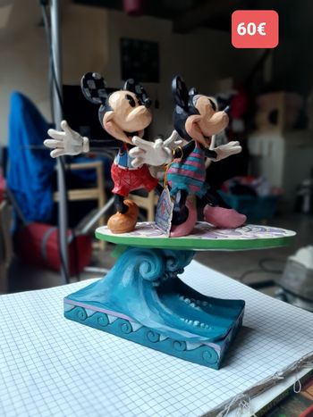 Figurine Disney traditions Mickey et minnie surf