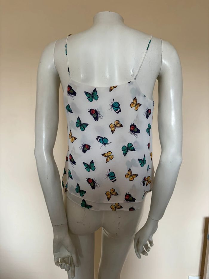🦋 Débardeur blanc papillon Pimkie Taille S 🦋 - photo numéro 3