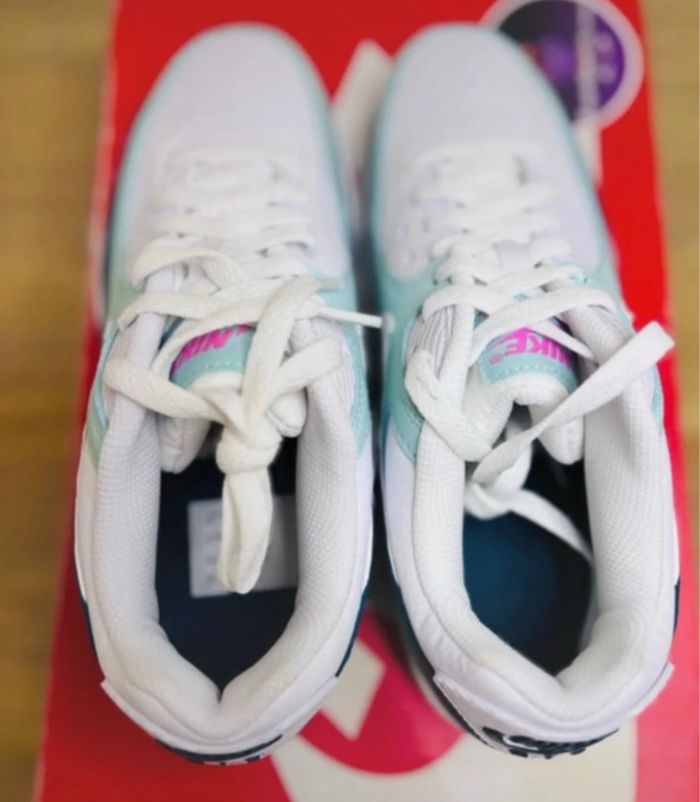 Nike Air Max 90 LTR Mint Jade Ice White (GS) taille 39 - photo numéro 5