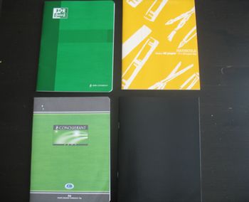 LOT DE 4 PETITS CAHIERS - 48 ET 96 PAGES - NEUF - n°53