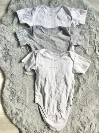 3 bodies manches courtes 9 mois