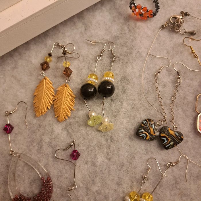 Lot de boucles d'oreilles pendante multicolore - photo numéro 4