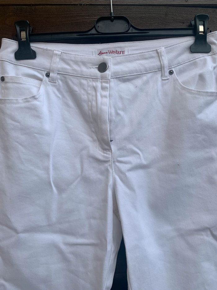 Pantacourt blanc taille 38 - photo numéro 4