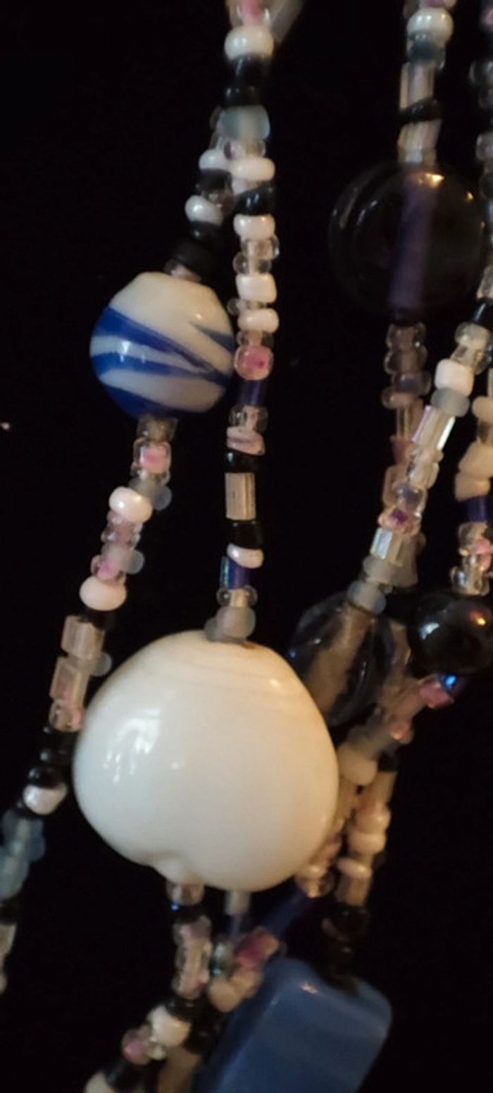 Collier perle rocaille et verre - photo numéro 10