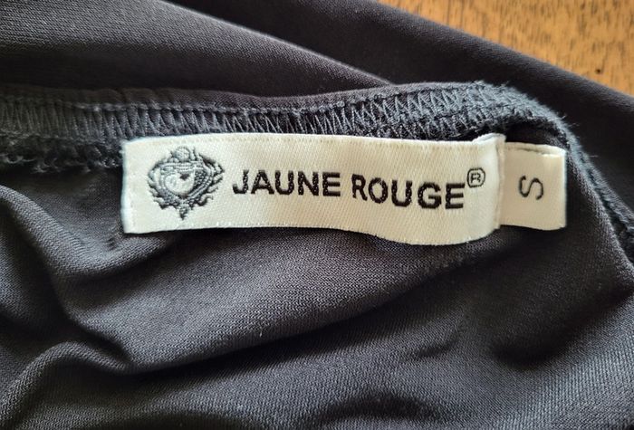 Robe noire moulante détails perles dorées Jaune Rouge Taille S ou 36 - photo numéro 8